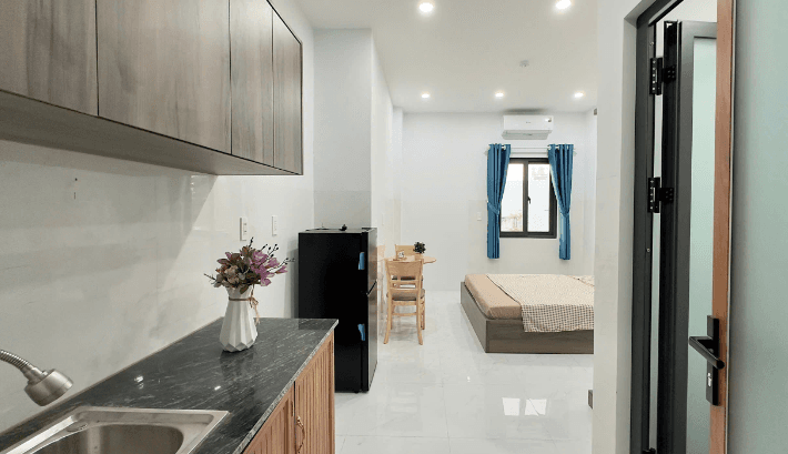 CĂN HỘ DỊCH VỤ FULL NỘI THẤT CỬA SỔ TRỜI PHÒNG STUDIO